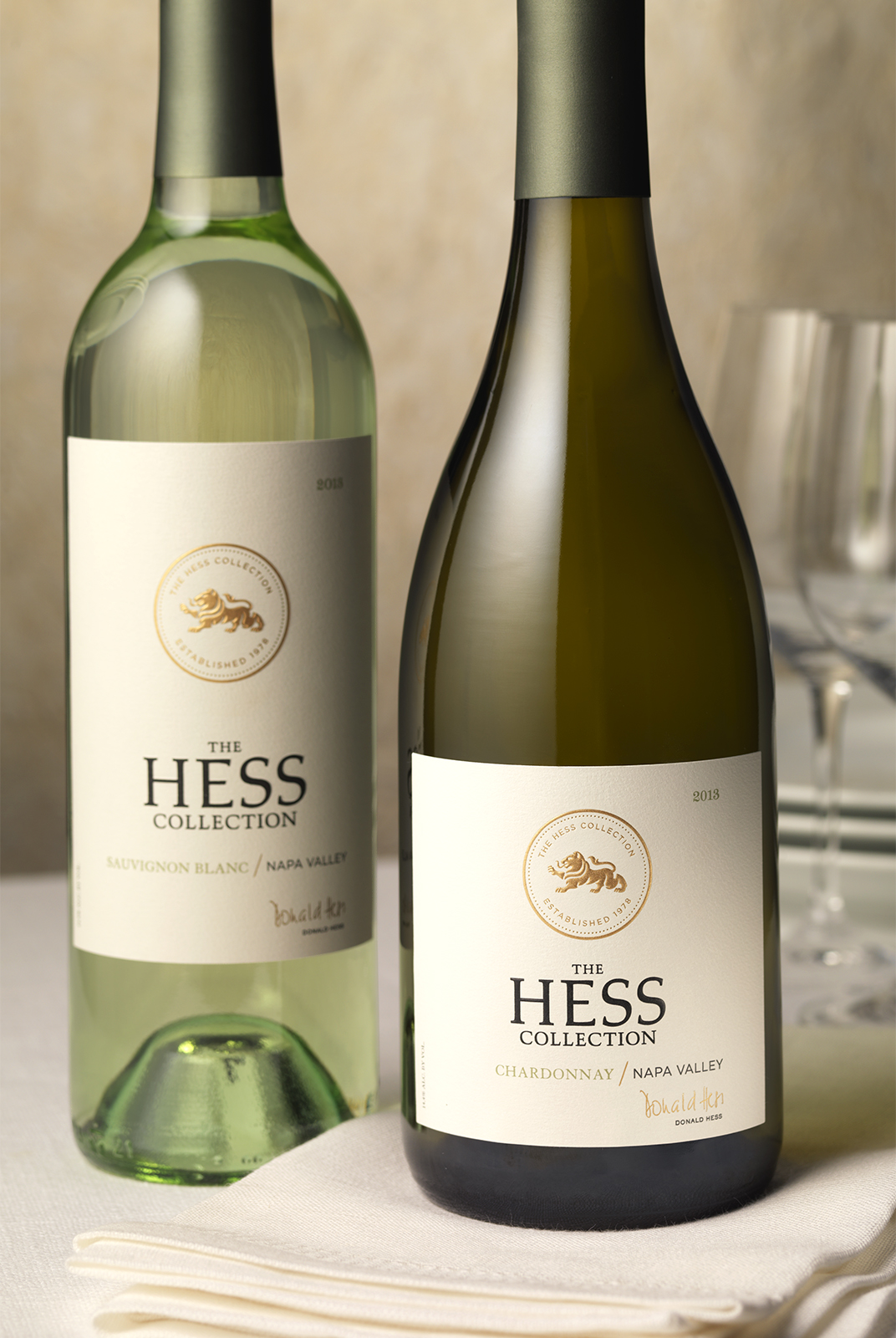 The Hess Collection Napa Valley Chardonnay Wine Packaging Design & Logo
