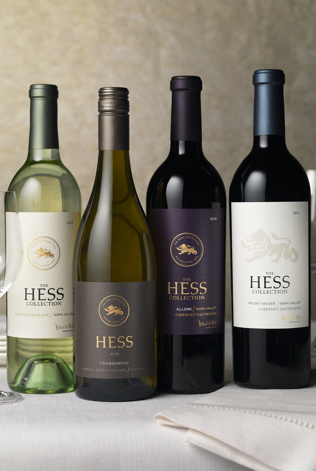 The Hess Collection Wine Packaging Design & Logo