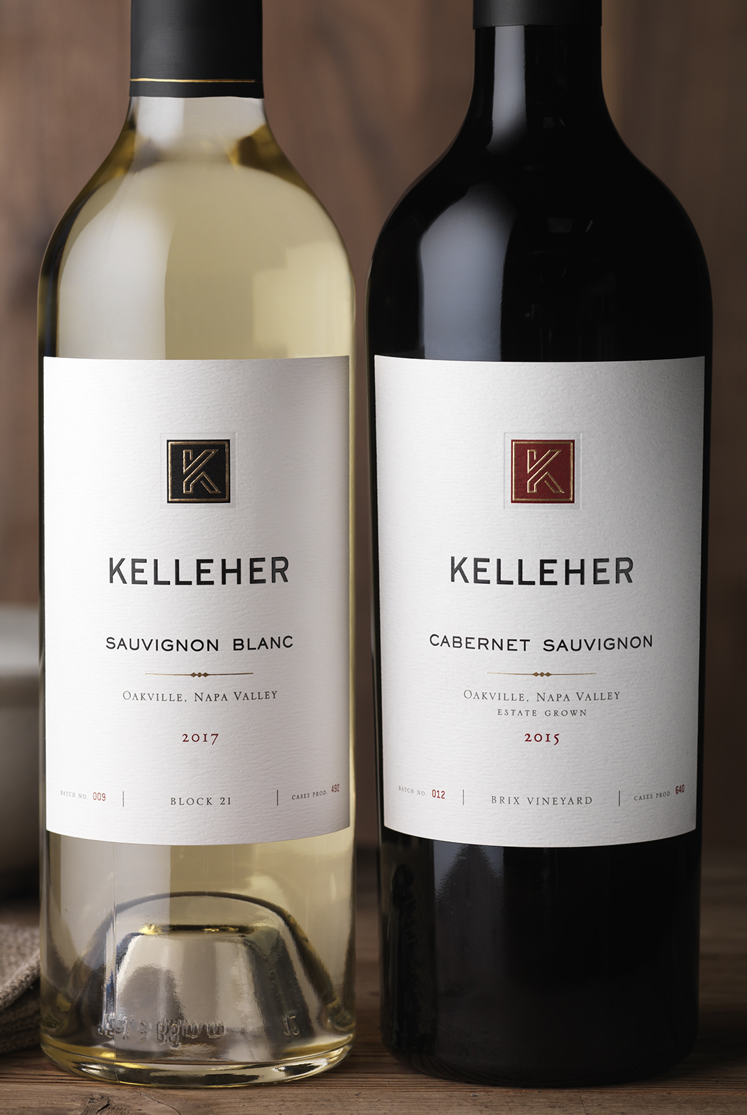 Kelleher Family Vineyards Wine Packaging Design & Logo