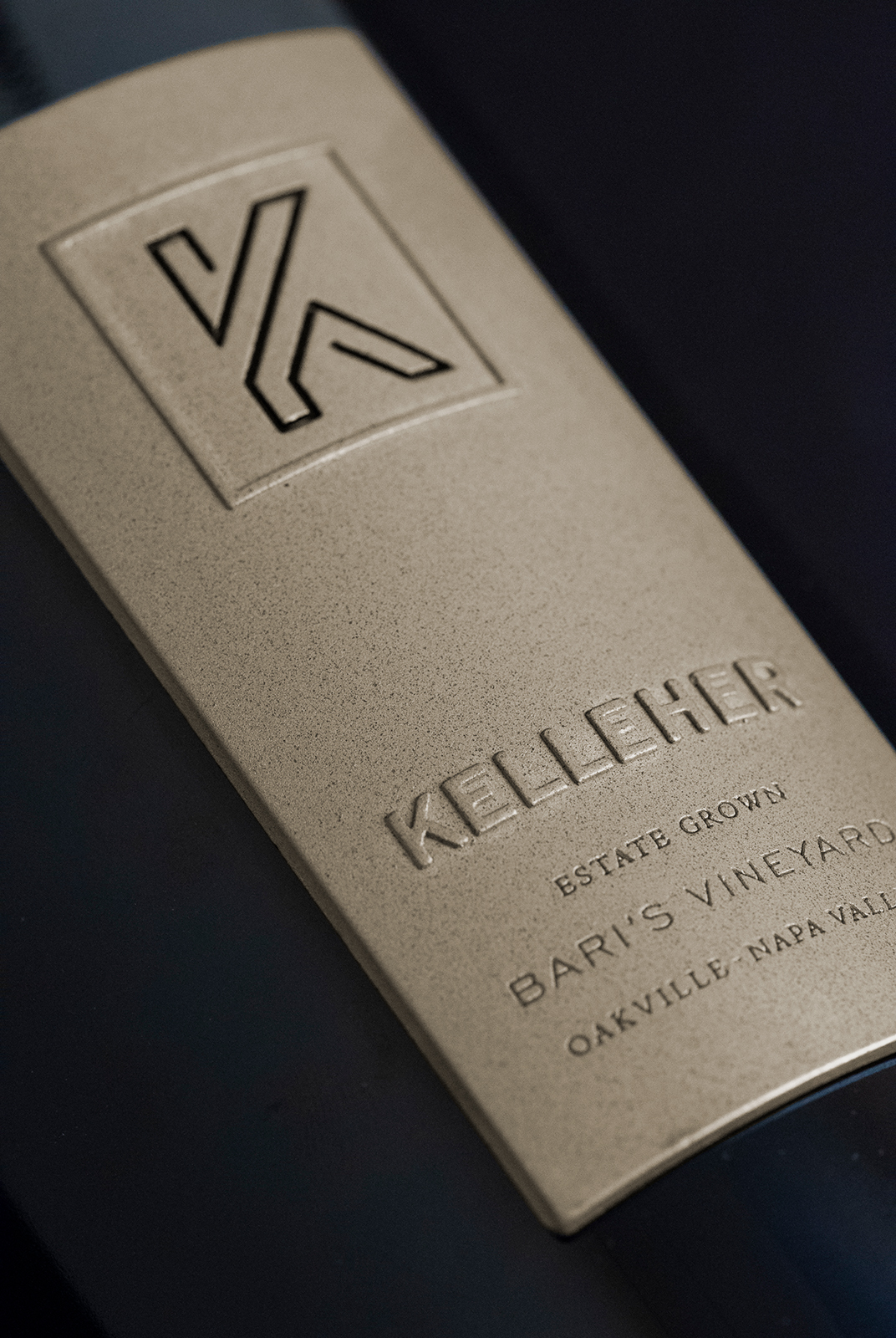 Kellher Family Vineyards Bari’s Vineyard Wine Label Design Detail