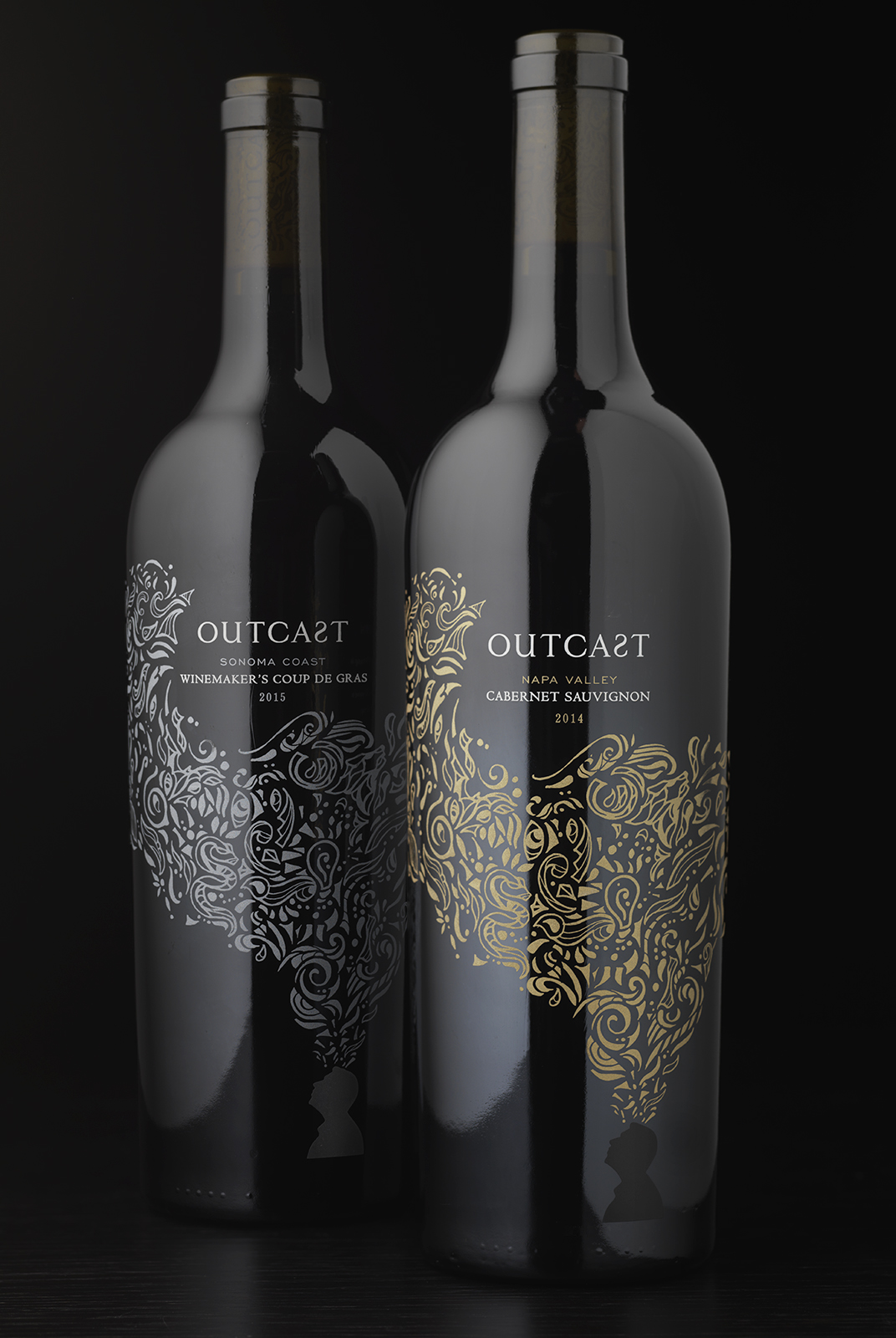 Outcast Napa Valley Wine Packaging Design & Logo