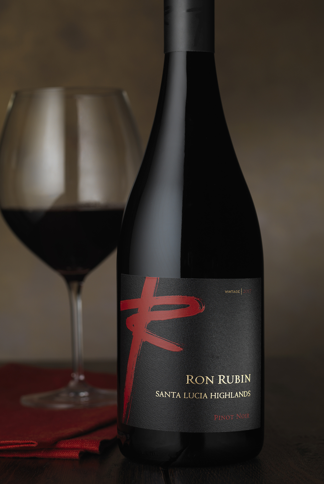 Ron Rubin Winery Santa Lucia Highlands Wine Packaging Design & Logo