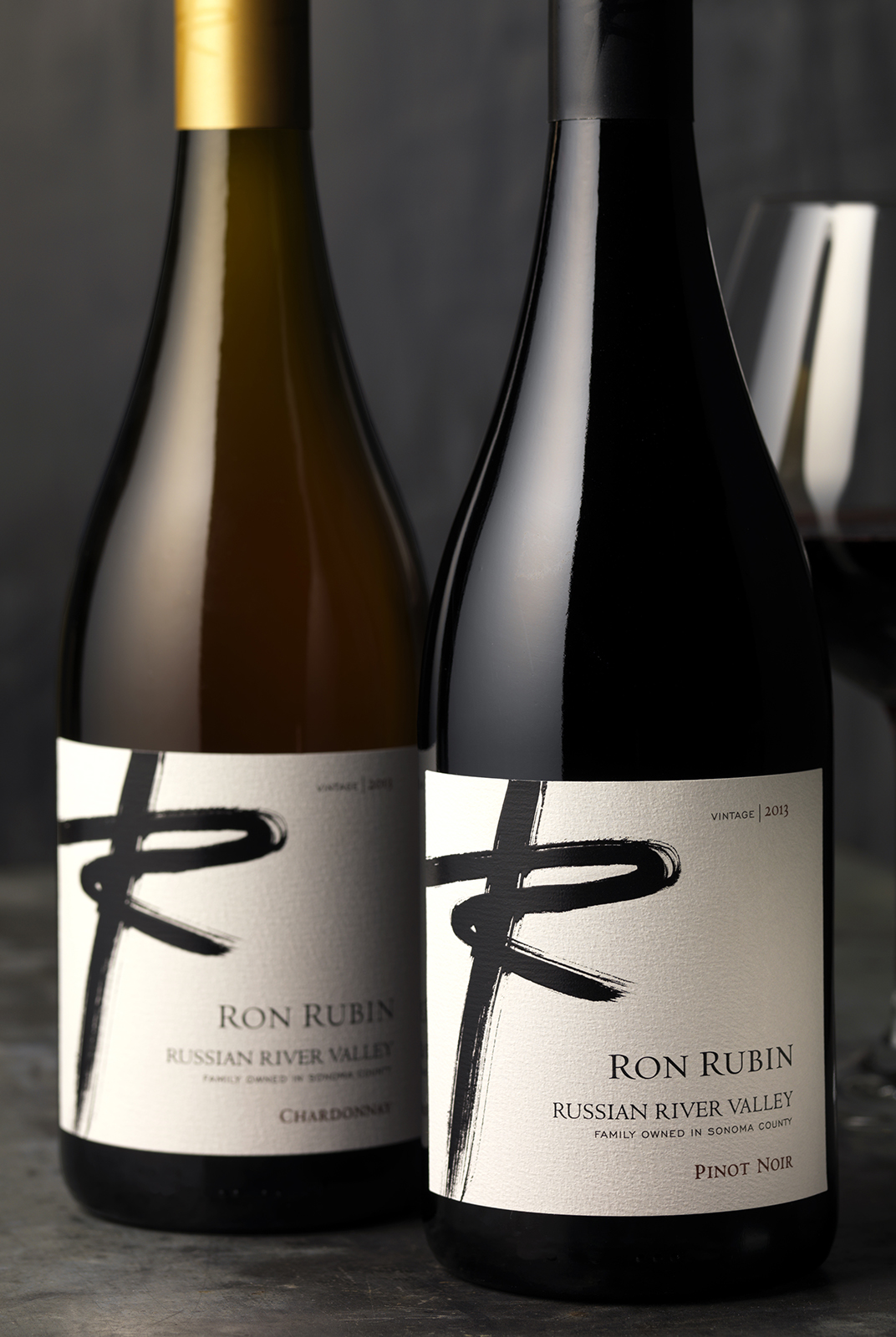 Ron Rubin Winery Russian River Valley Wine Packaging Design & Logo