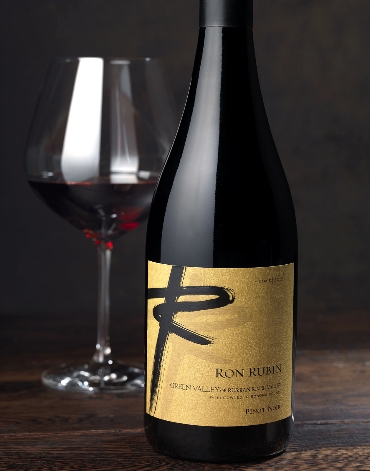 Ron Rubin Winery Green Valley Pinot Noir Wine Packaging Design & Logo