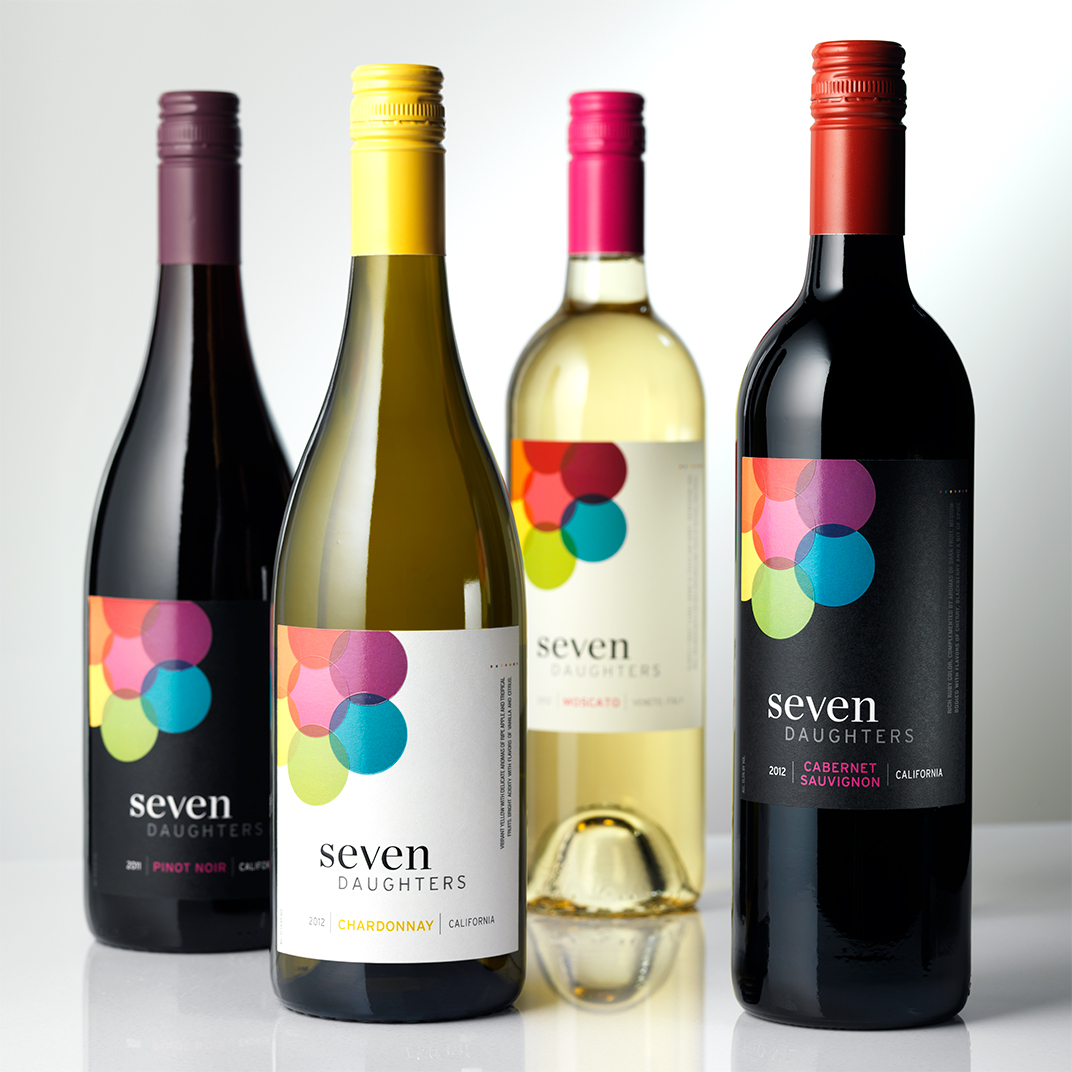 Seven Daughters Wine Packaging Design & Logo