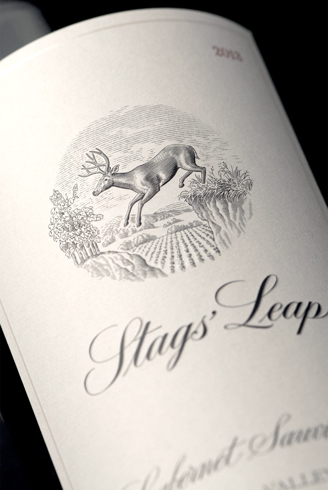 Stags’ Leap Winery Napa Valley Cabernet Sauvignon Wine Label Design Detail