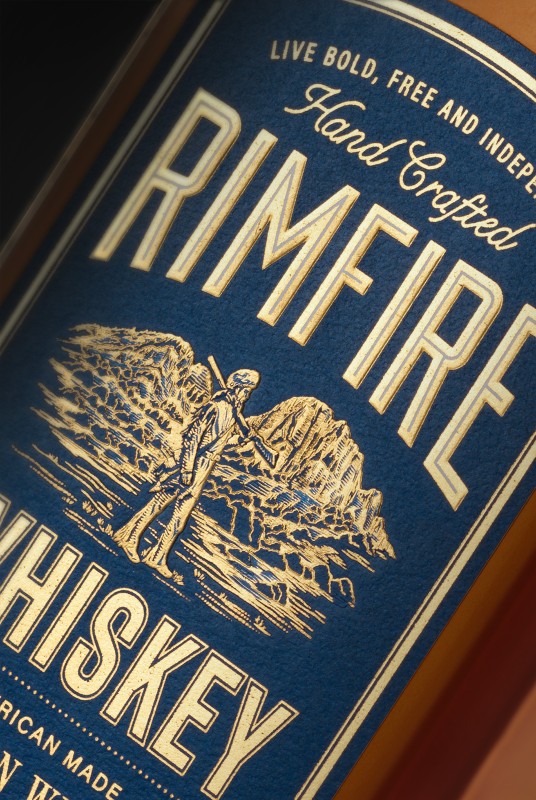 Rimfire Whiskey Label Design Detail