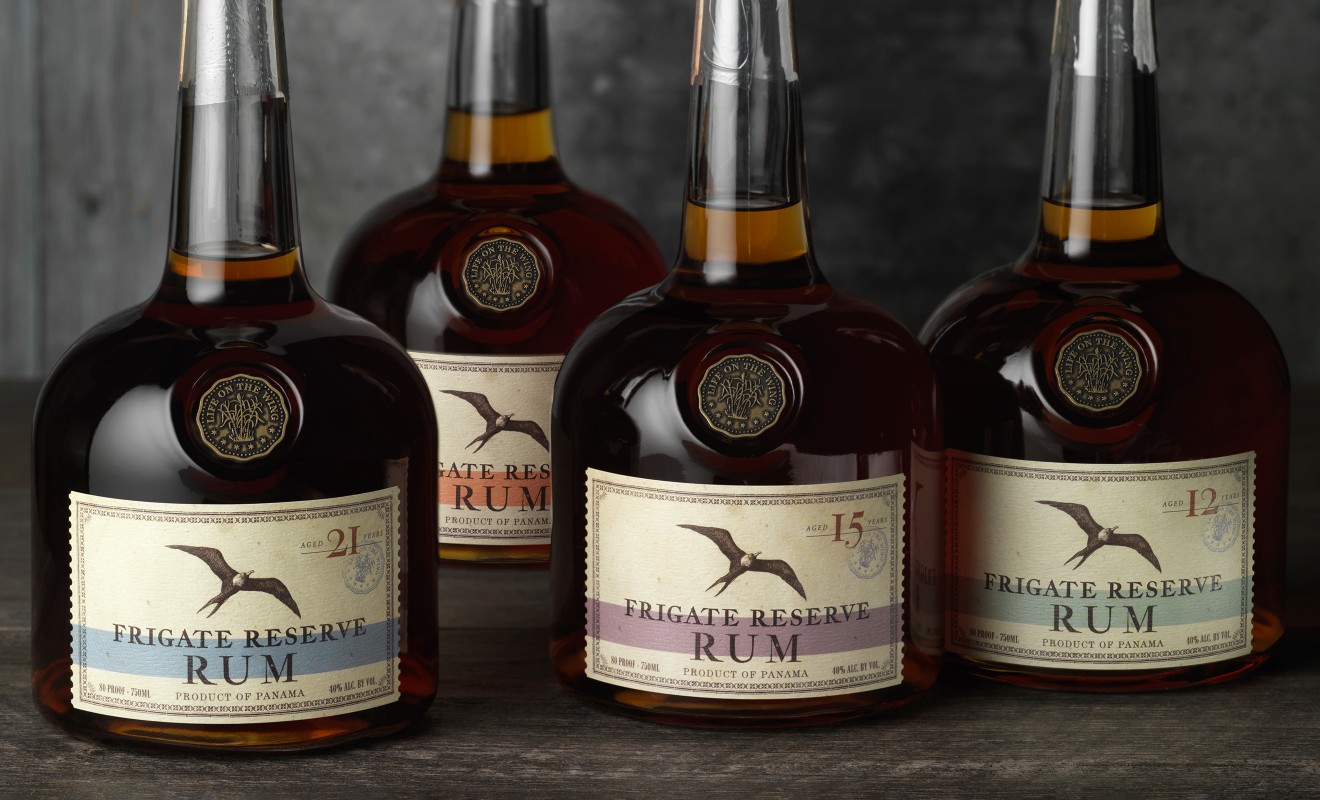 Frigate Reserve Rum Label Close Up