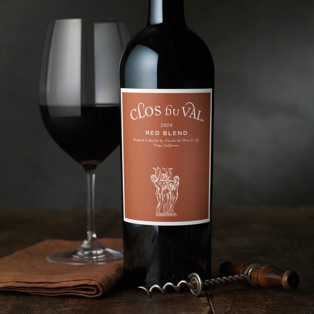 Clos du Val Red Blend Wine Packaging Design & Logo