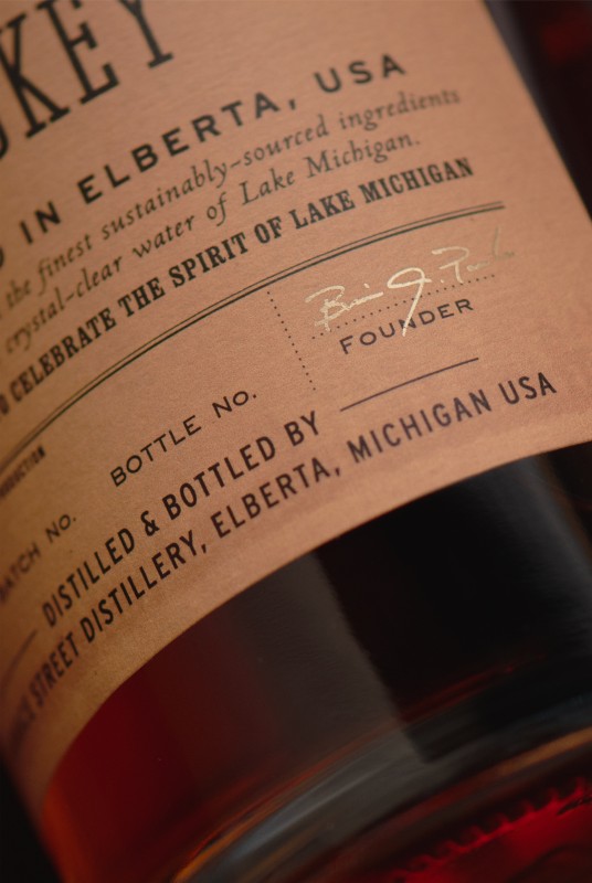 Furnace Street Distillery Spirits Packaging Signature Design Detail