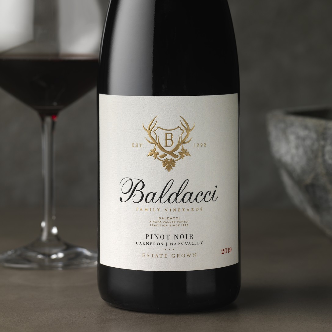 Baldacci Base Tier Pinot Noir Wine Packaging Design
