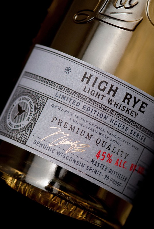 La Crosse Whiskey Packaging Design Limited Edition House Series Detail