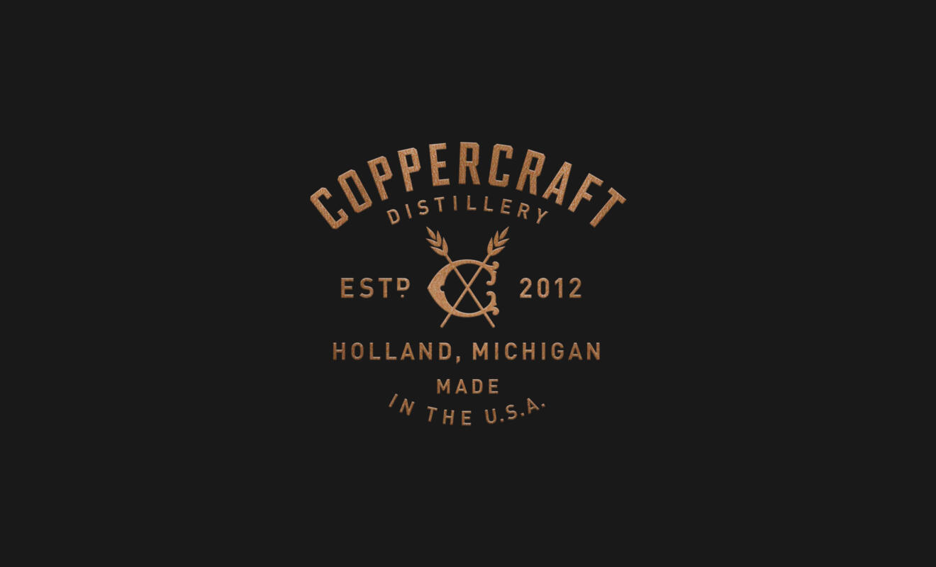 Coppercraft Distillery Logo Design