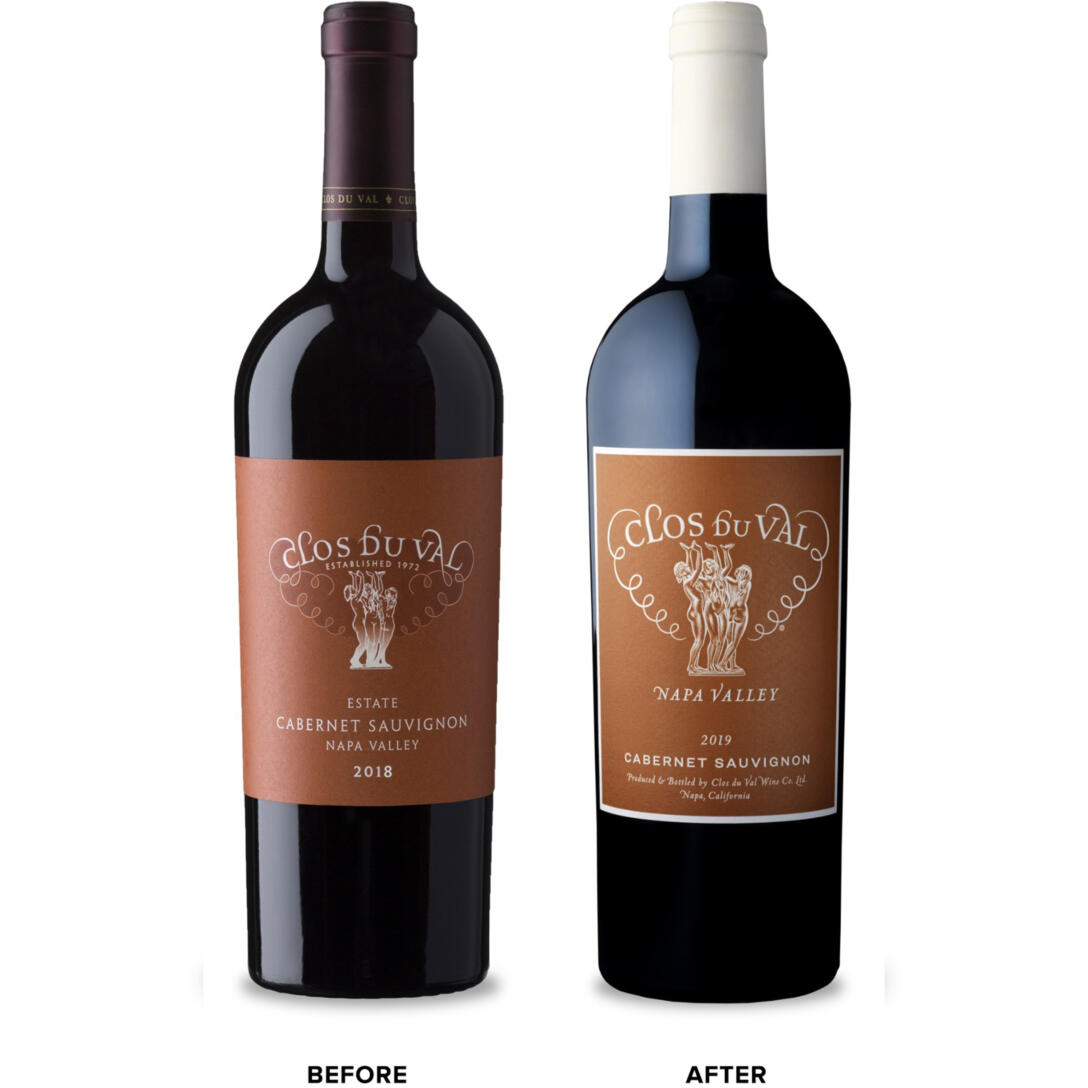 Clos du Val Cabernet Sauvignon Before and After Design