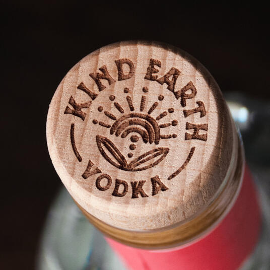 Kind Earth Grapefruit Elderflower Spirits Packaging Cork Design Detail