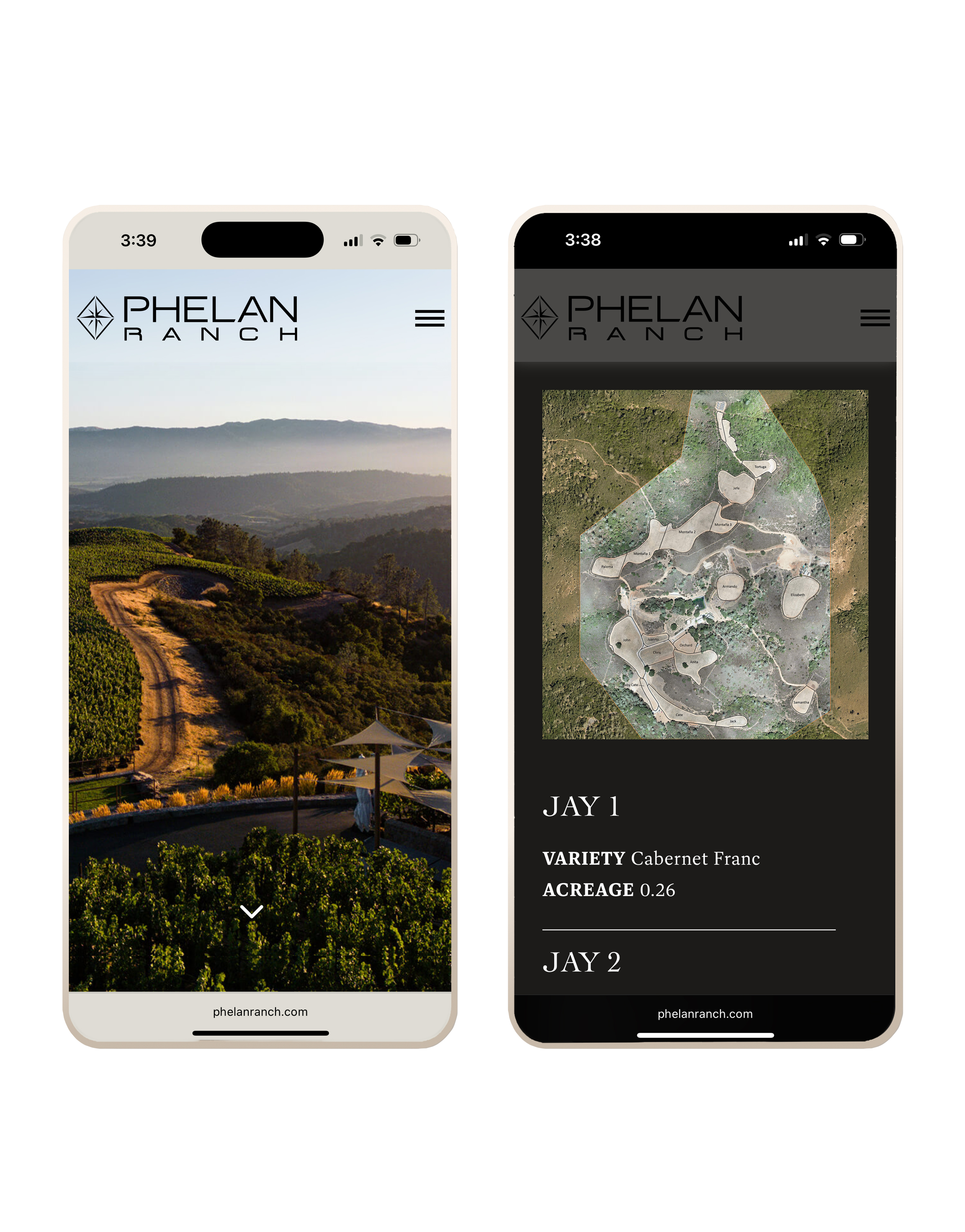 Phelan Ranch Mobile View Website Design