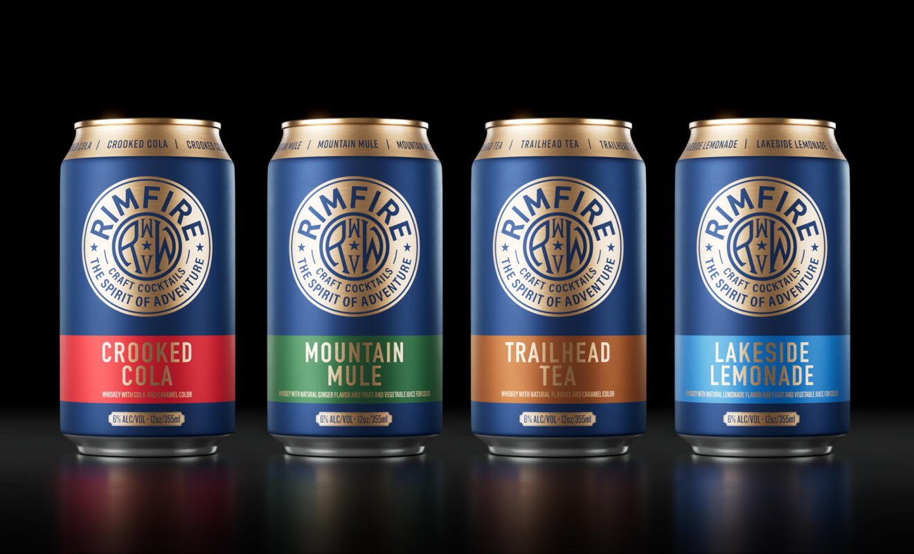 Rimfire Whiskey Canned Cocktails Packaging Design